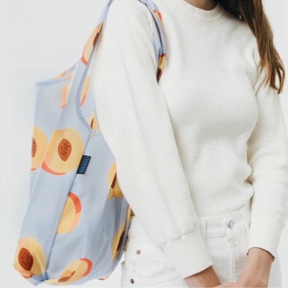 BAGGU Standard Reusable Bag - ORIGINAL Peach - Picture 3 of 7